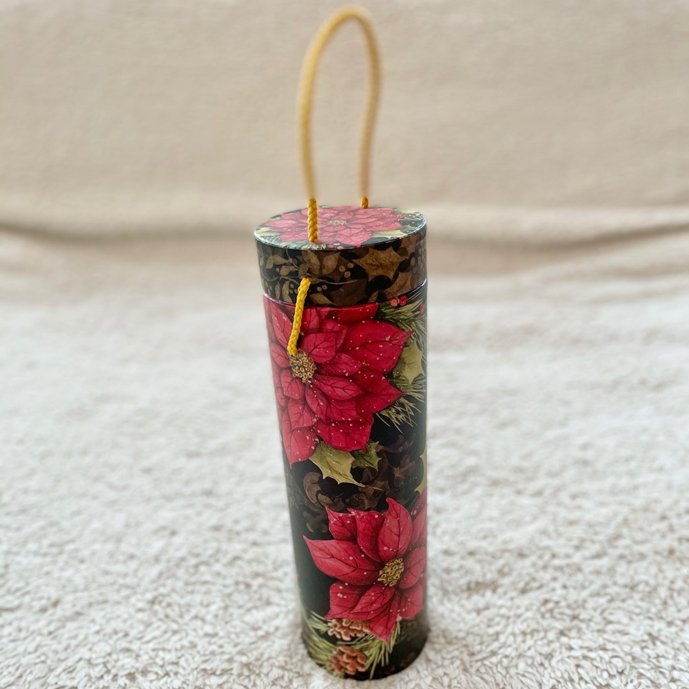 Susan Winget Poinsettia Wine Carrier Gift Tote